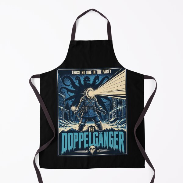 Item preview, The Doppelganger Arctic Horror Movie Poster Shirt Sci-Fi Parody RPG Tee designed and sold by Dice_Goblin_Studio.
