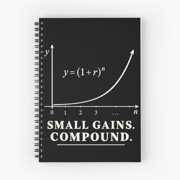 Item preview, Small Gains Compound Math Formula Design designed and sold by CalmWorldShop.