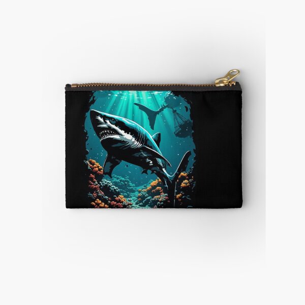 Item preview, Great white shark next to a sunken ship designed and sold by KinoDesign.