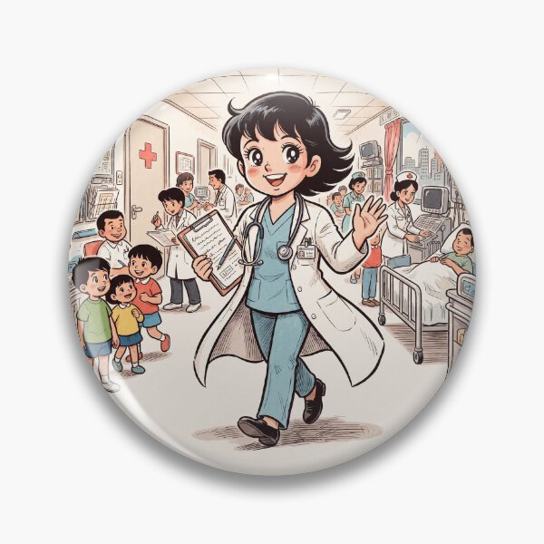 Aperçu de l'œuvre Female Doctor Anime Style créée et vendue par Home Decor Art.
