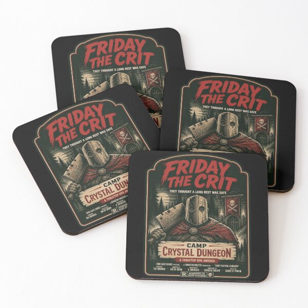 Item preview, Friday The Crit Slasher Movie Poster Shirt Camp Crystal Dungeon Funny RPG Tee designed and sold by Dice_Goblin_Studio.