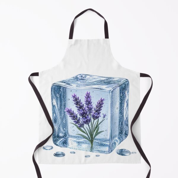 Aperçu de l'œuvre Frozen Lavender Flowers in Crystal Ice créée et vendue par MichalHau.