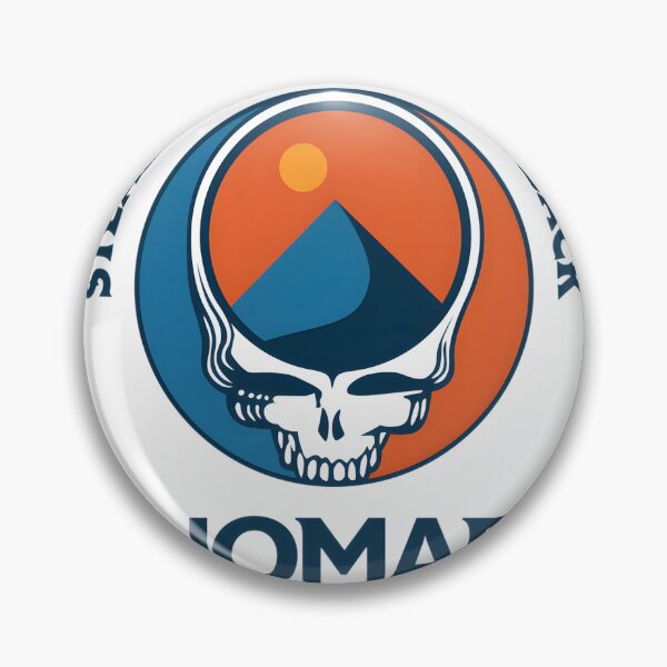 Item preview, Nomad Stealie Abstract Skull Design with Vibrant Colors and Bohemian Vibes designed and sold by theflumpbros.