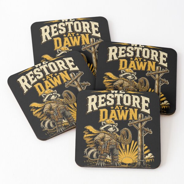 Item preview, restoration Rally At Dawn Rustic Lineman Graphic designed and sold by anapldv.