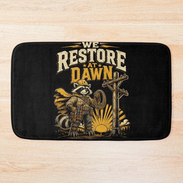 Item preview, restoration Rally At Dawn Rustic Lineman Graphic designed and sold by anapldv.