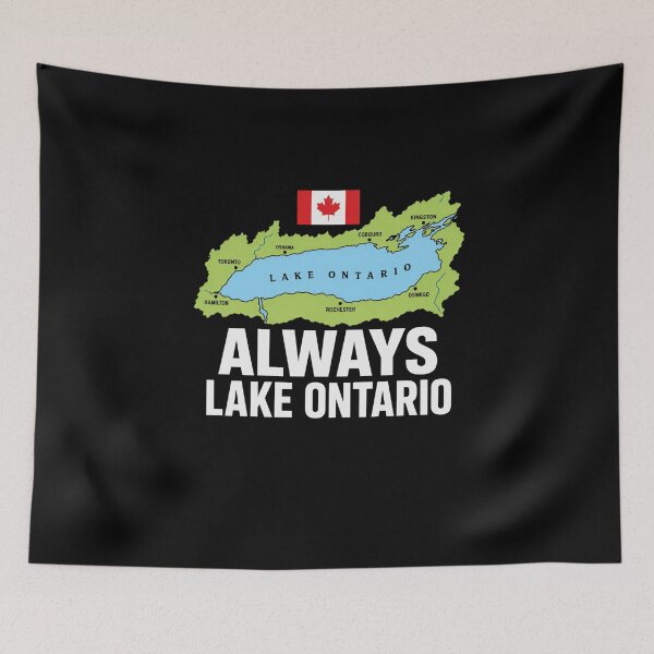 Item preview, lakeontario Always Lake Ontario Canadian Great Lake Map designed and sold by anapldv.