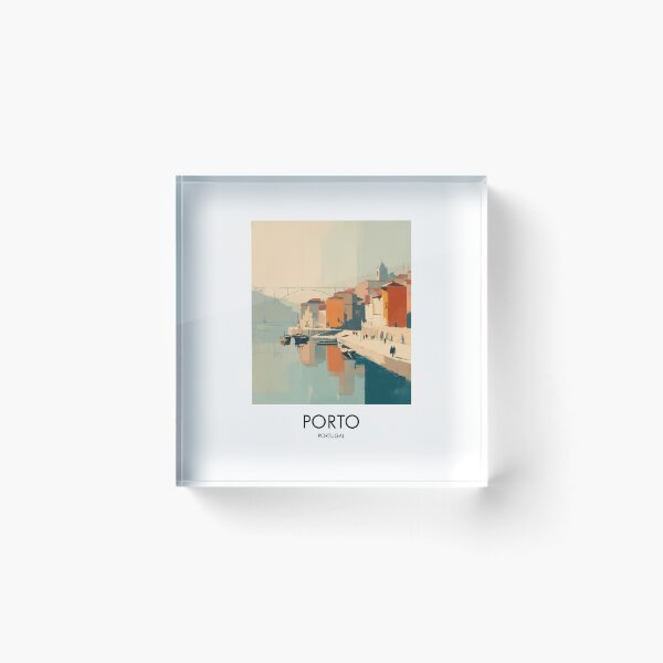 Artikelvorschau, Porto Portugal Vintage-Reiseposter entworfen und verkauft von MarkedArtPrints.