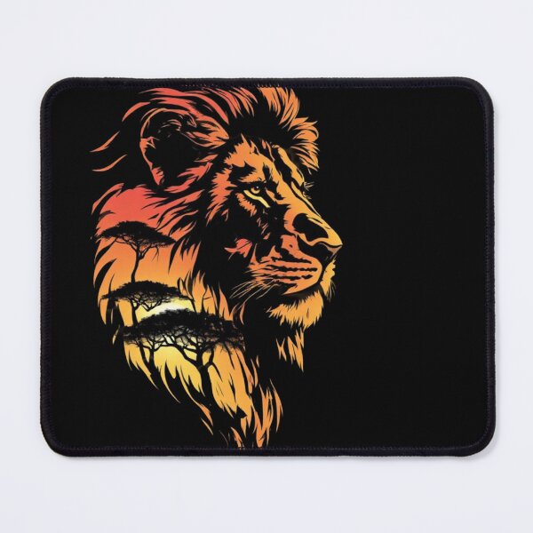 Item preview, Lion at sunset in the savanna designed and sold by KinoDesign.