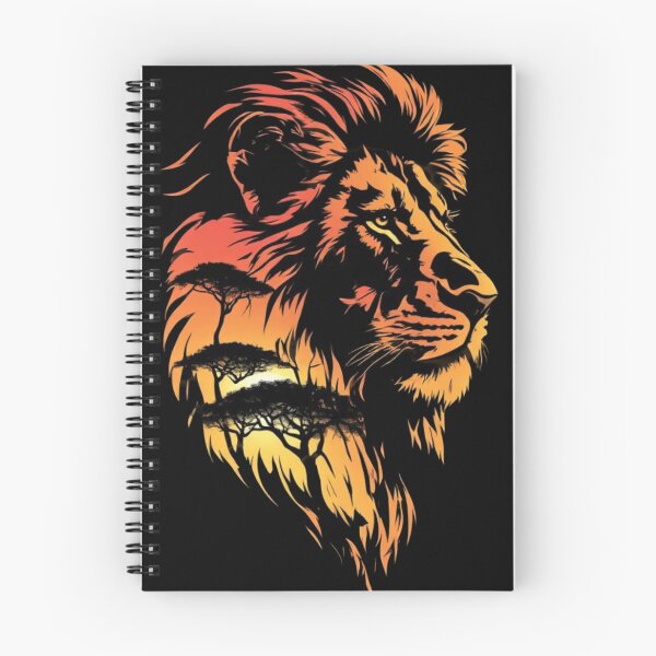 Item preview, Lion at sunset in the savanna designed and sold by KinoDesign.