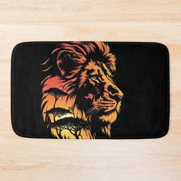 Item preview, Lion at sunset in the savanna designed and sold by KinoDesign.