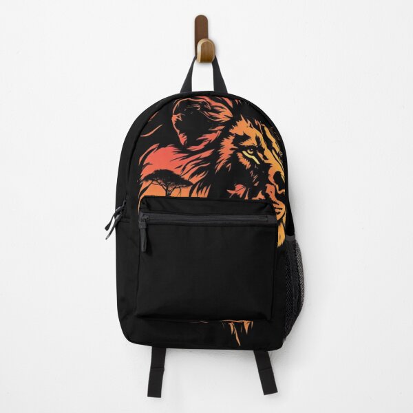 Item preview, Lion at sunset in the savanna designed and sold by KinoDesign.