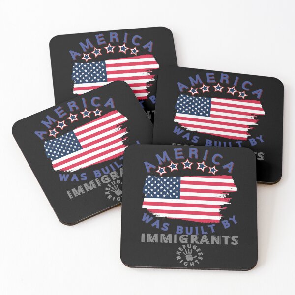 Item preview, America Was Built By Immigrants Refugee Rights Design designed and sold by SkymarArt.