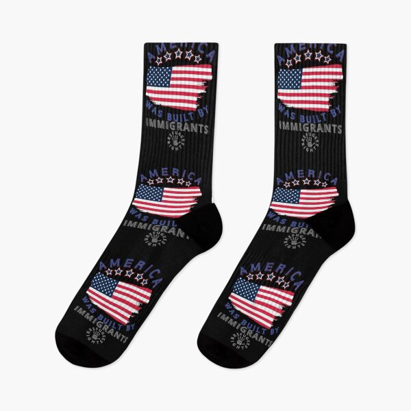 Item preview, America Was Built By Immigrants Refugee Rights Design designed and sold by SkymarArt.