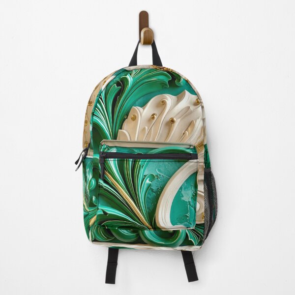 Item preview, Sculptural Emerald with Gold Enamel designed and sold by Vicky Brago-Mitchell®.