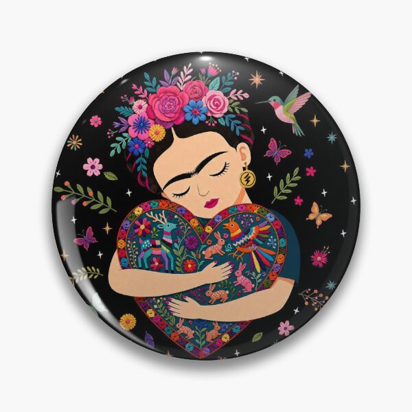 Item preview, Abraza lo que eres - Frida Inspired Mexican Folk Art designed and sold by FRIDAMANIACS.