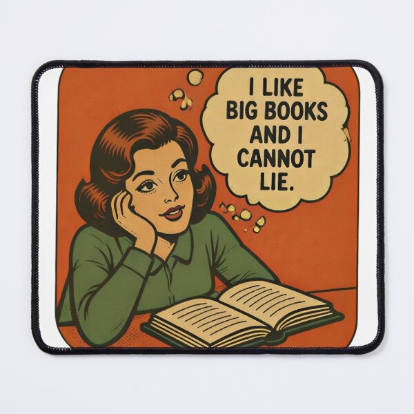 Item preview, I Like Big Books And I Cannot Lie | Retro Funny Bookworm Art designed and sold by aysenism.