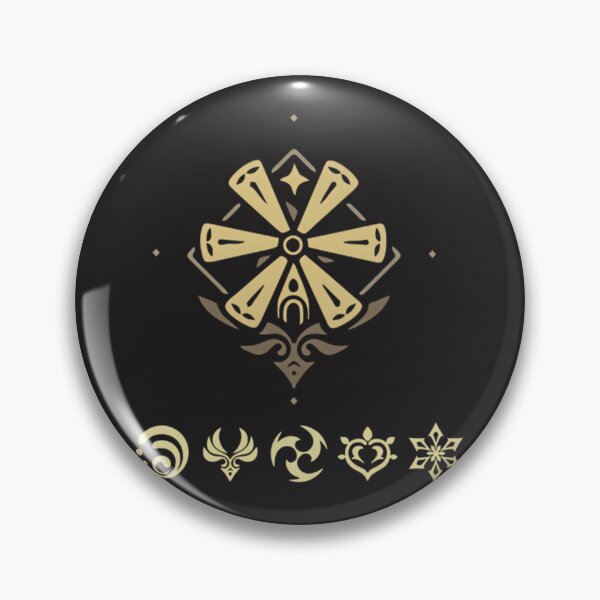 Item preview, Genshin Impact Inspired Elemental Symbols Design for Fans designed and sold by khairulhafizi.