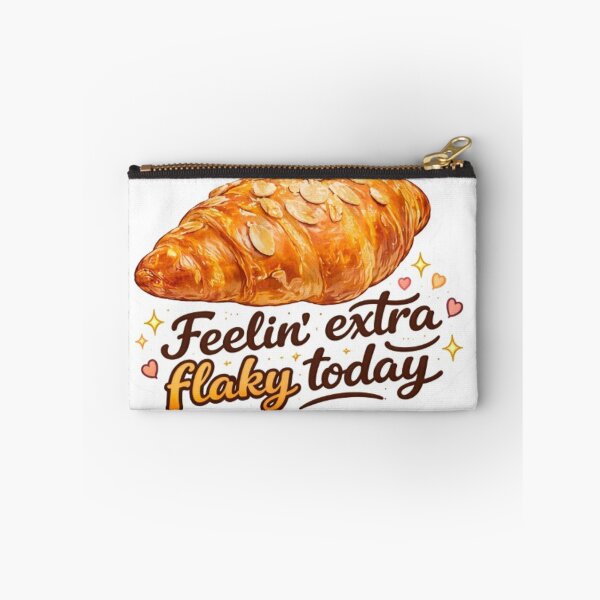 Item preview, Feelin Extra Flaky Today Croissant Sticker | Funny Bakery Food Lover Gift designed and sold by Sepia soul.