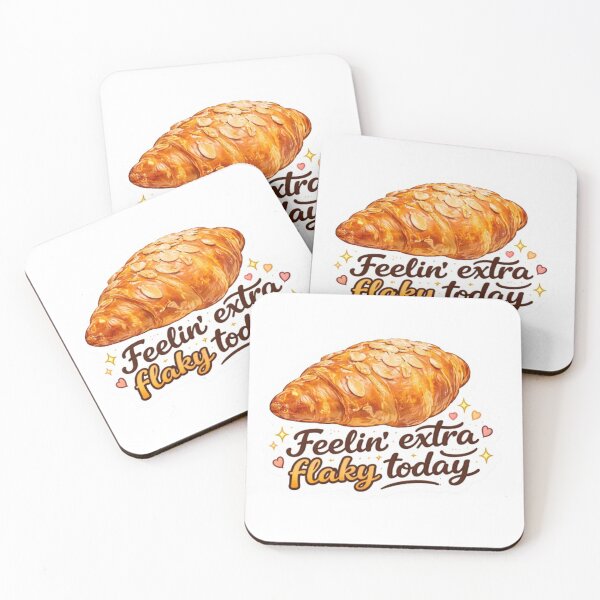 Item preview, Feelin Extra Flaky Today Croissant Sticker | Funny Bakery Food Lover Gift designed and sold by Sepia soul.