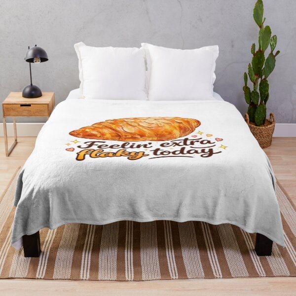 Item preview, Feelin Extra Flaky Today Croissant Sticker | Funny Bakery Food Lover Gift designed and sold by Sepia soul.