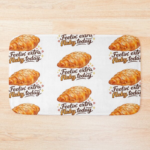 Item preview, Feelin Extra Flaky Today Croissant Sticker | Funny Bakery Food Lover Gift designed and sold by Sepia soul.