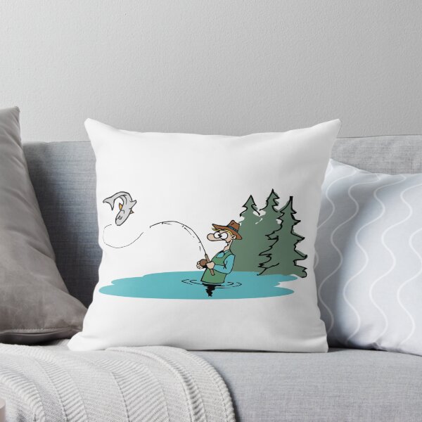 Item preview, Fly fisherman designed and sold by DoubleCap Design.