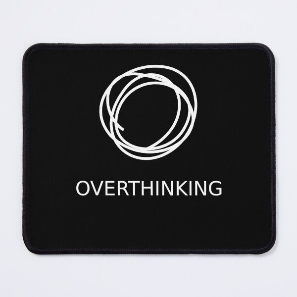 Item preview, Overthinking Endless Loop | Minimalist Tech & Anxiety Humor Design designed and sold by Corpoheroes.