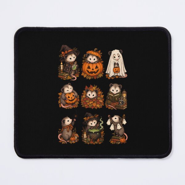 Item preview, Spooky Opossum Skeleton Ghost Witchy Halloween Grid designed and sold by Whirx.
