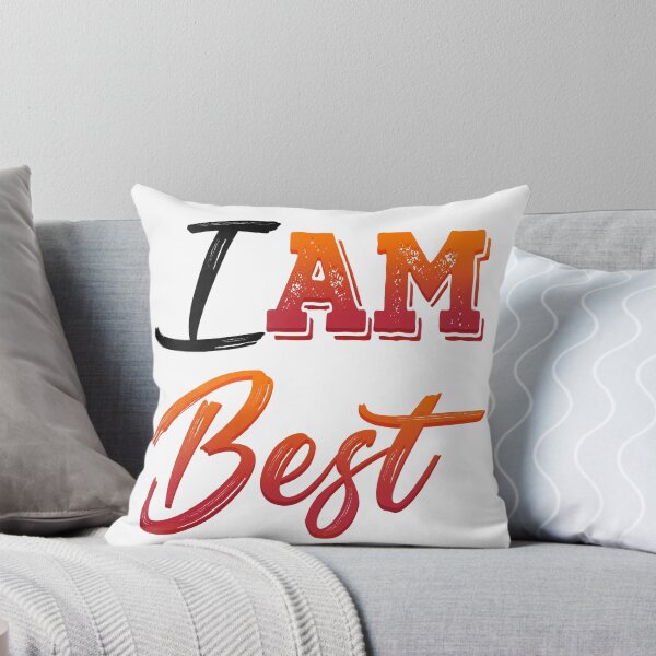 Item preview, I Am Best Inspirational Motivational Typography designed and sold by DriplineHowl.