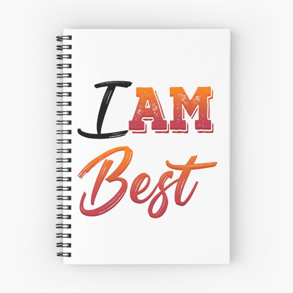 Item preview, I Am Best Inspirational Motivational Typography designed and sold by DriplineHowl.