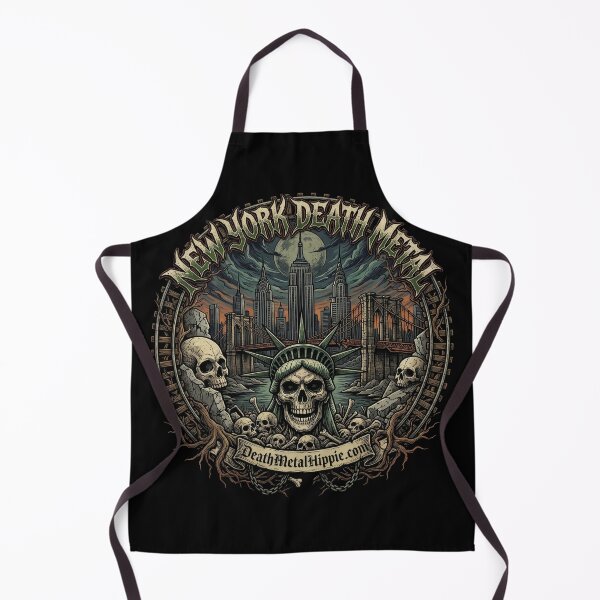 Item preview, New York Death Metal Statue of Liberty Skull designed and sold by Death Metal Hippie.