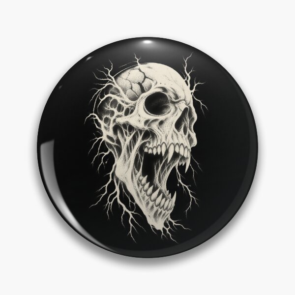 Item preview, Screaming Skull Shirt, Vintage 90s Horror  designed and sold by Idontwannaknow.