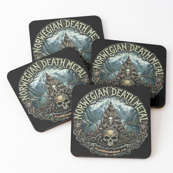 Item preview, Norwegian Death Metal Stave Church Skull designed and sold by Death Metal Hippie.
