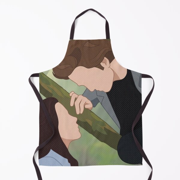 Item preview, Silhouette of Edward and Bella Cullen in the forest designed and sold by LadyCartoon.