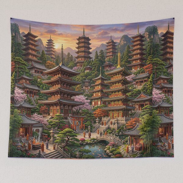 Item preview, Japanese Pagodas and Temples designed and sold by snoWorkshop.