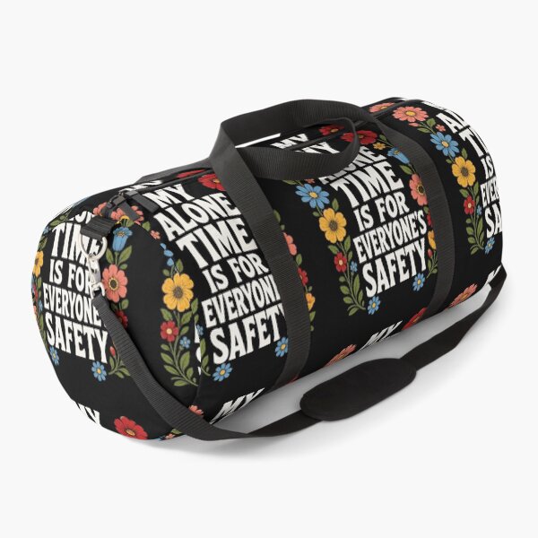 Item preview, my alone time is for everyone’s safety floral quote designed and sold by anapldv.