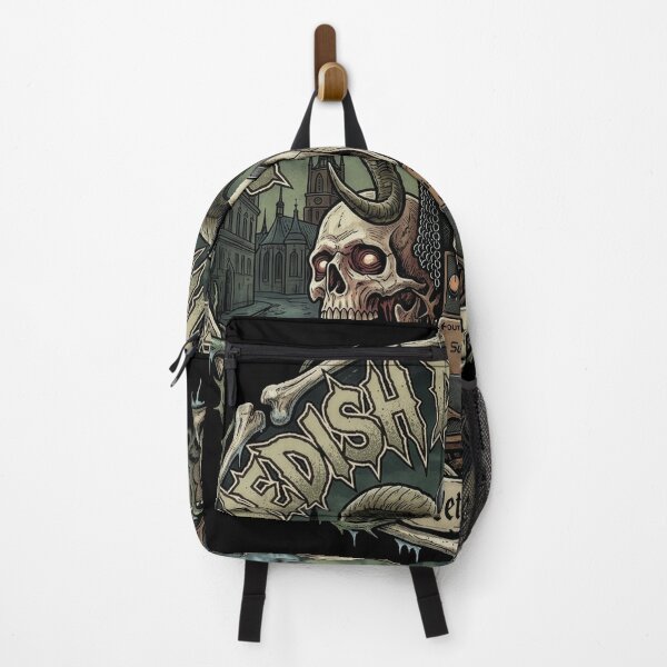 Item preview, Swedish Death Metal Ram Skull designed and sold by Death Metal Hippie.