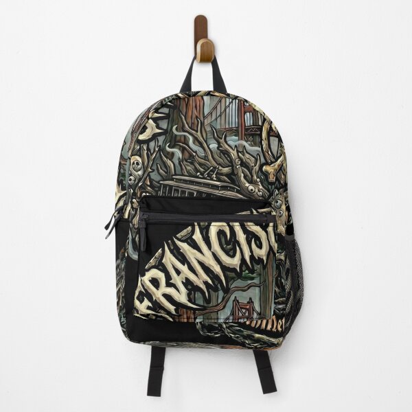 Item preview, San Francisco Death Metal Golden Gate Skull designed and sold by Death Metal Hippie.