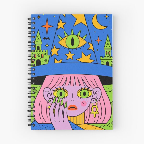 Item preview, Third Eye Witch Celestial Halloween Portrait designed and sold by Sunday Margaritas Art.