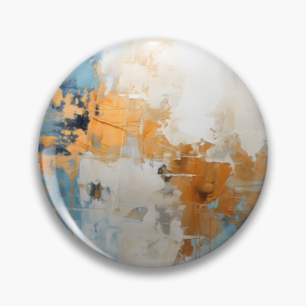 Item preview, Blue Orange Abstract Expressionist Painting designed and sold by GutyzDesignsES.