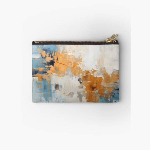 Aperçu de l'œuvre Blue Orange Abstract Expressionist Painting créée et vendue par GutyzDesignsES.