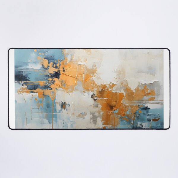 Item preview, Blue Orange Abstract Expressionist Painting designed and sold by GutyzDesignsES.