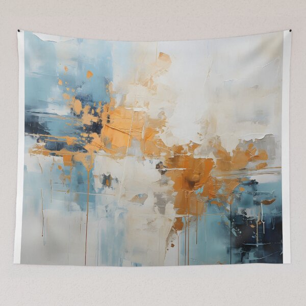 Artikelvorschau, Blue Orange Abstract Expressionist Painting entworfen und verkauft von GutyzDesignsES.