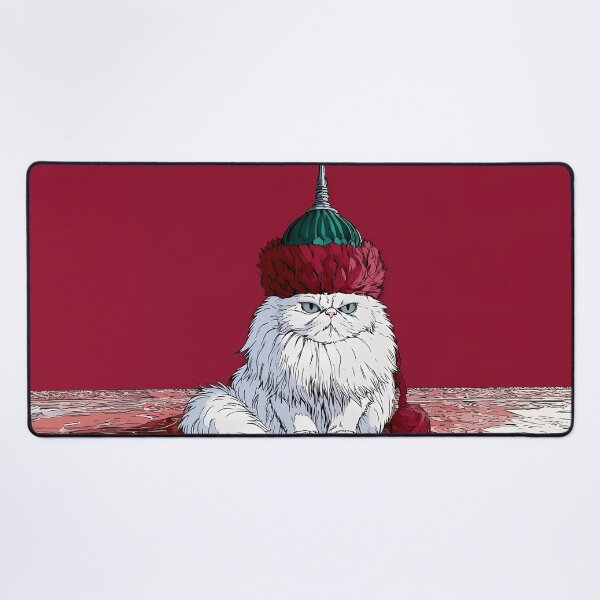 Item preview, Grumpy Persian Cat Historical Helmet Art designed and sold by Lunat1kk.