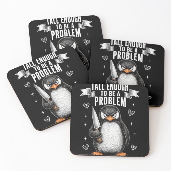 Item preview, penguin Tall Enough to Be a Problem Funny Fierce Art designed and sold by anapldv.