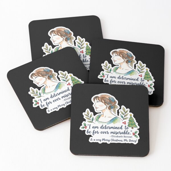 Item preview, Pride and Prejudice Elizabeth Bennet Christmas Quote designed and sold by jeshands.