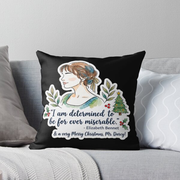Item preview, Pride and Prejudice Elizabeth Bennet Christmas Quote designed and sold by jeshands.