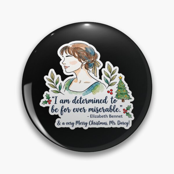 Item preview, Pride and Prejudice Elizabeth Bennet Christmas Quote designed and sold by jeshands.