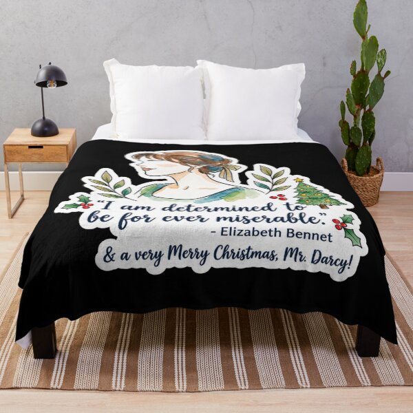 Item preview, Pride and Prejudice Elizabeth Bennet Christmas Quote designed and sold by jeshands.
