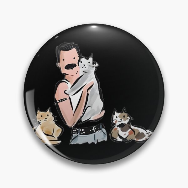 Item preview, Freddy Mercury Inspired Artwork Featuring Cats in a Creative Design designed and sold by gabriel1309.